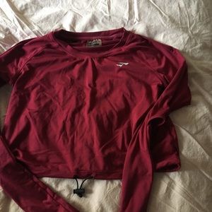 GYMSHARK DRAWSTRING CROP TOP